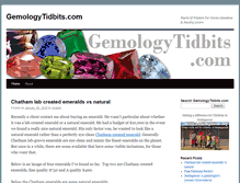 Tablet Screenshot of gemologytidbits.com